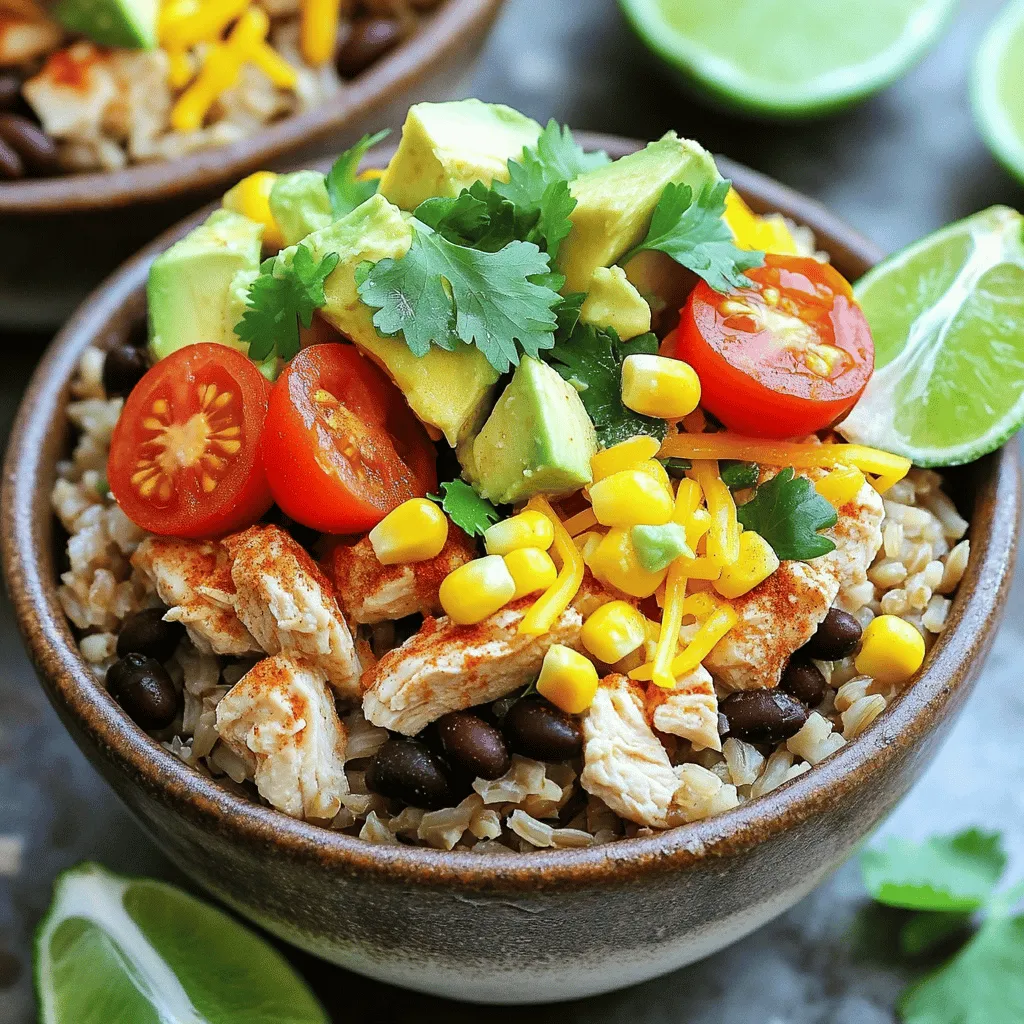 Easy Chicken Burrito Bowls Flavorful and Quick Meal