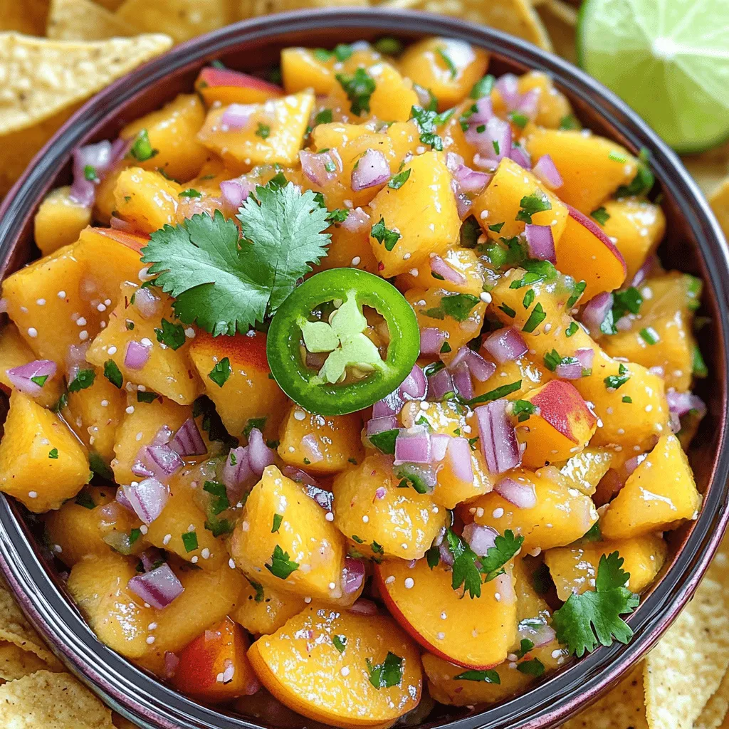 Fresh Peach Salsa Flavorful and Easy Summer Dip
