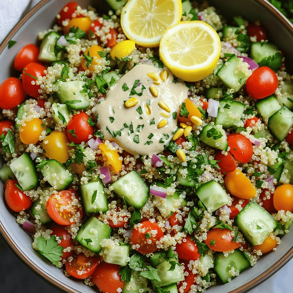 Lemon Tahini Quinoa Salad Fresh and Flavorful Delight