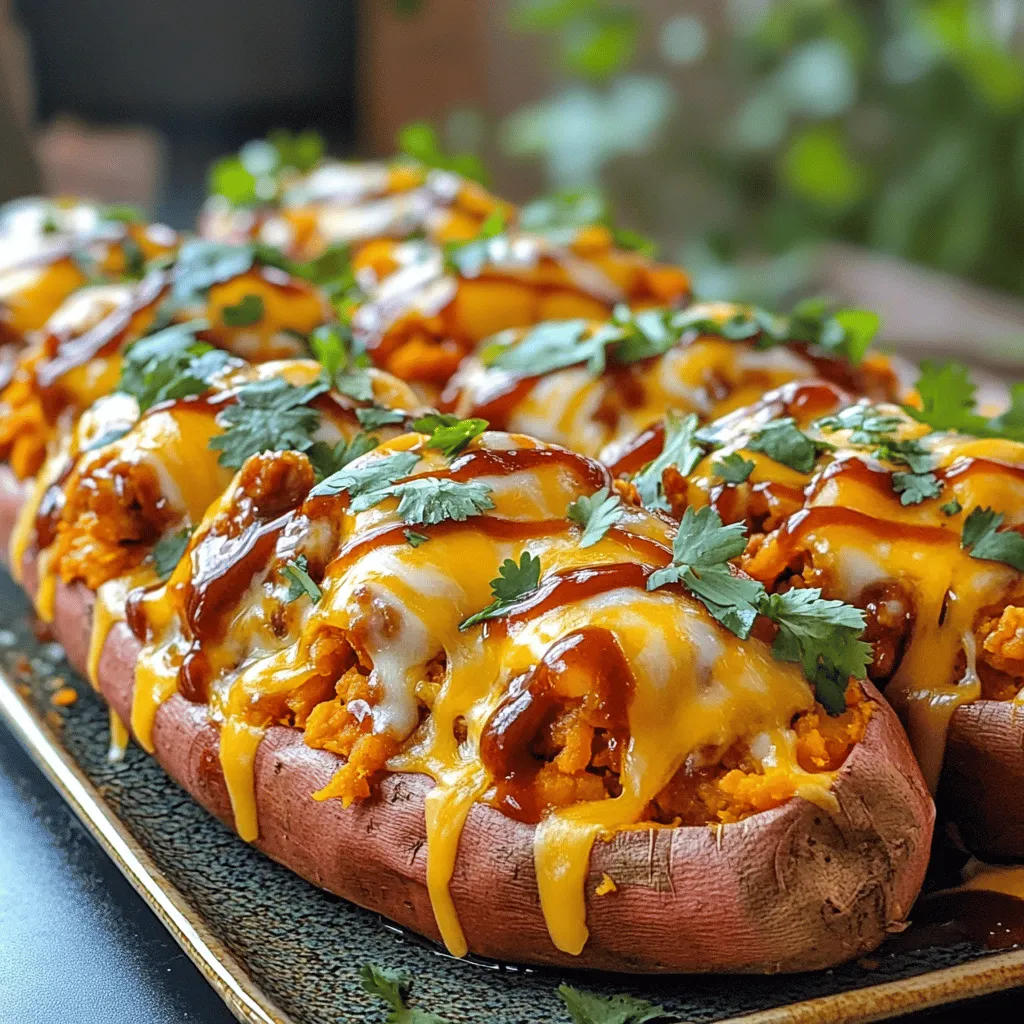 BBQ Chicken Stuffed Sweet Potatoes Flavorful Delight