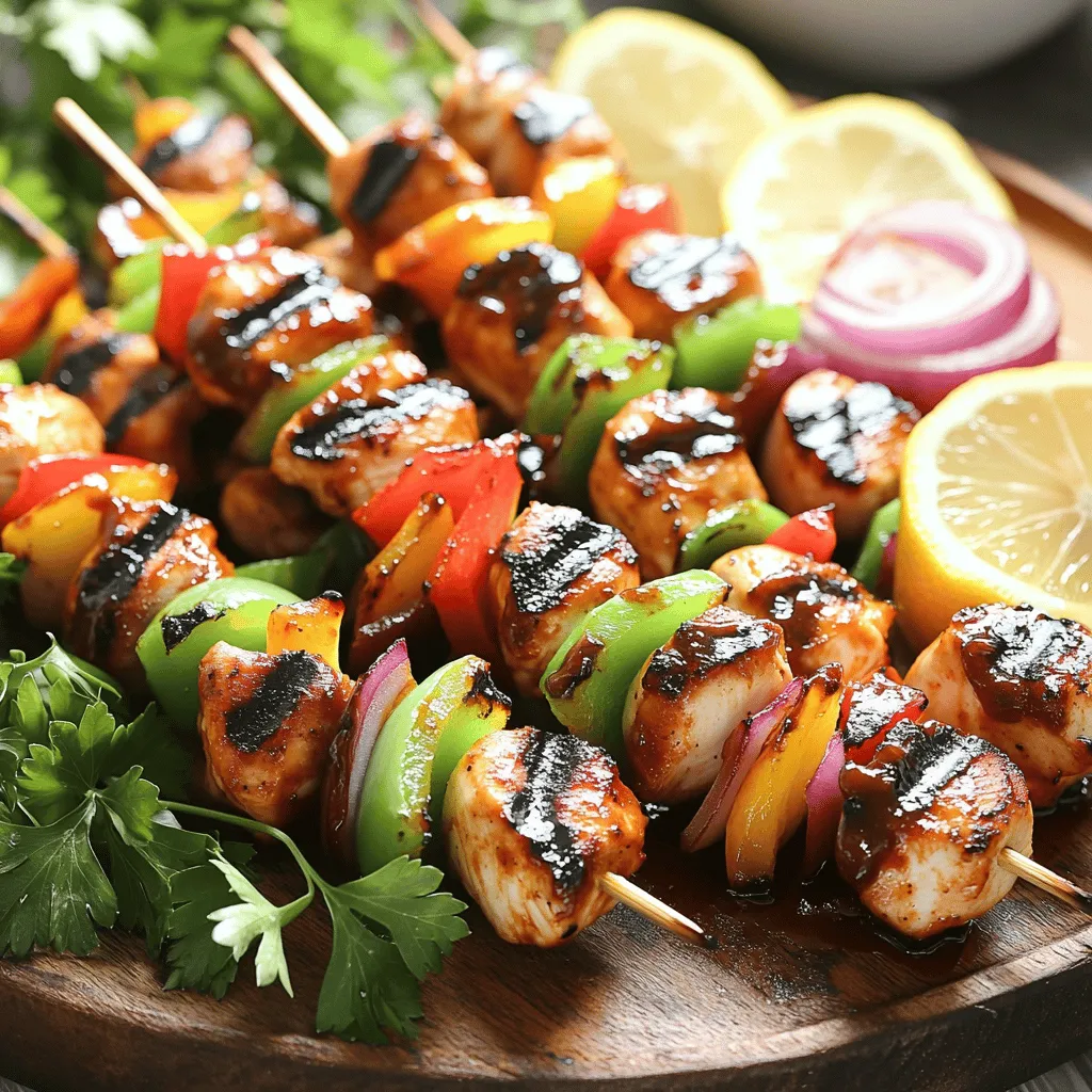 Grilled BBQ Chicken Skewers Tasty and Simple Meal