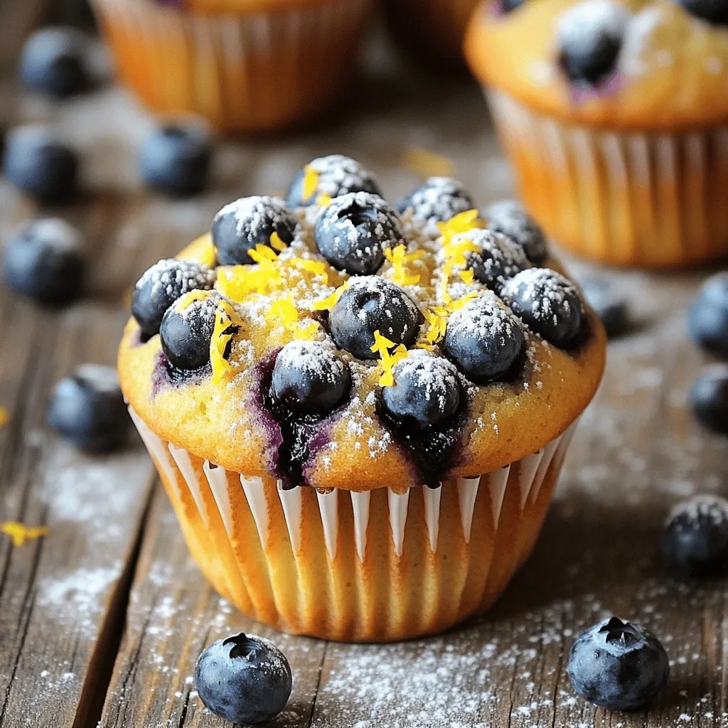 Best Ever Lemon Blueberry Muffins Delightfully Simple