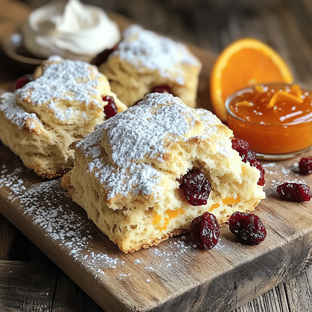 Cranberry Orange Scones Fluffy and Savory Delight