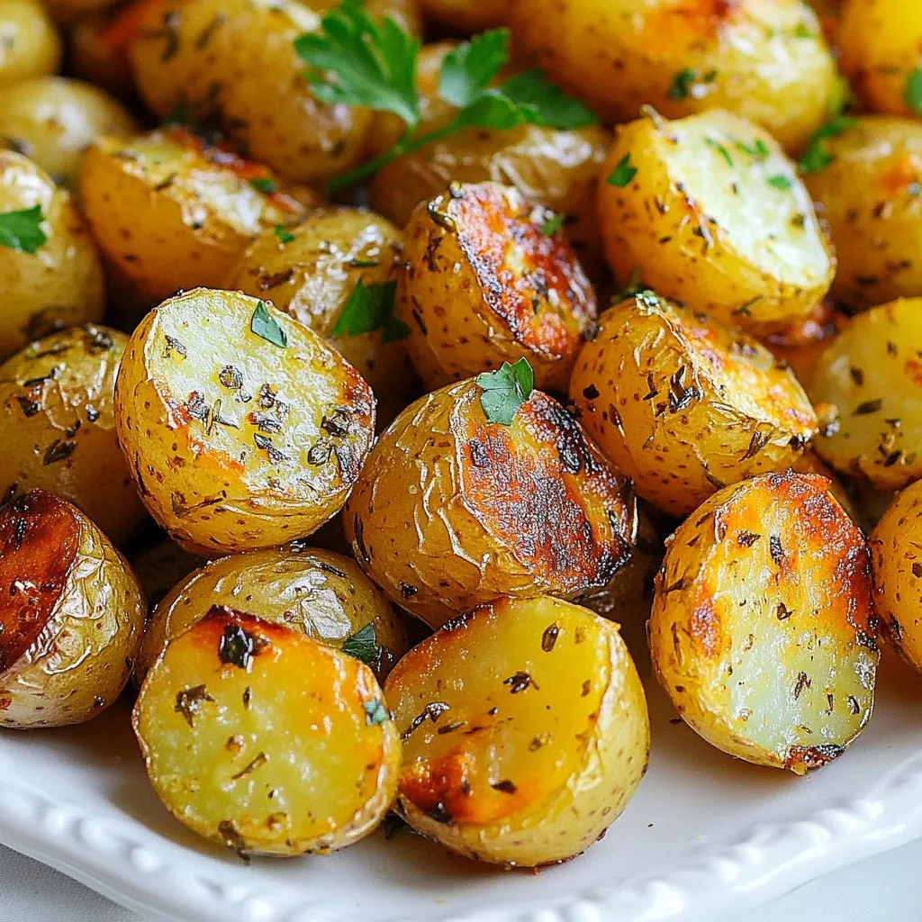 Garlic Herb Roasted Potatoes Simple and Tasty Dish