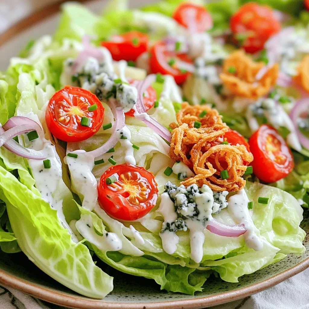 Classic Wedge Salad Fresh and Flavorful Delight