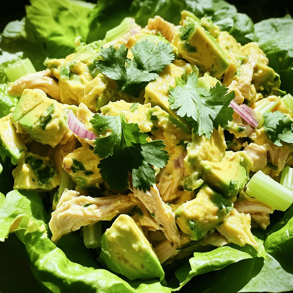 Creamy Avocado Chicken Salad Flavorful and Fresh Dish