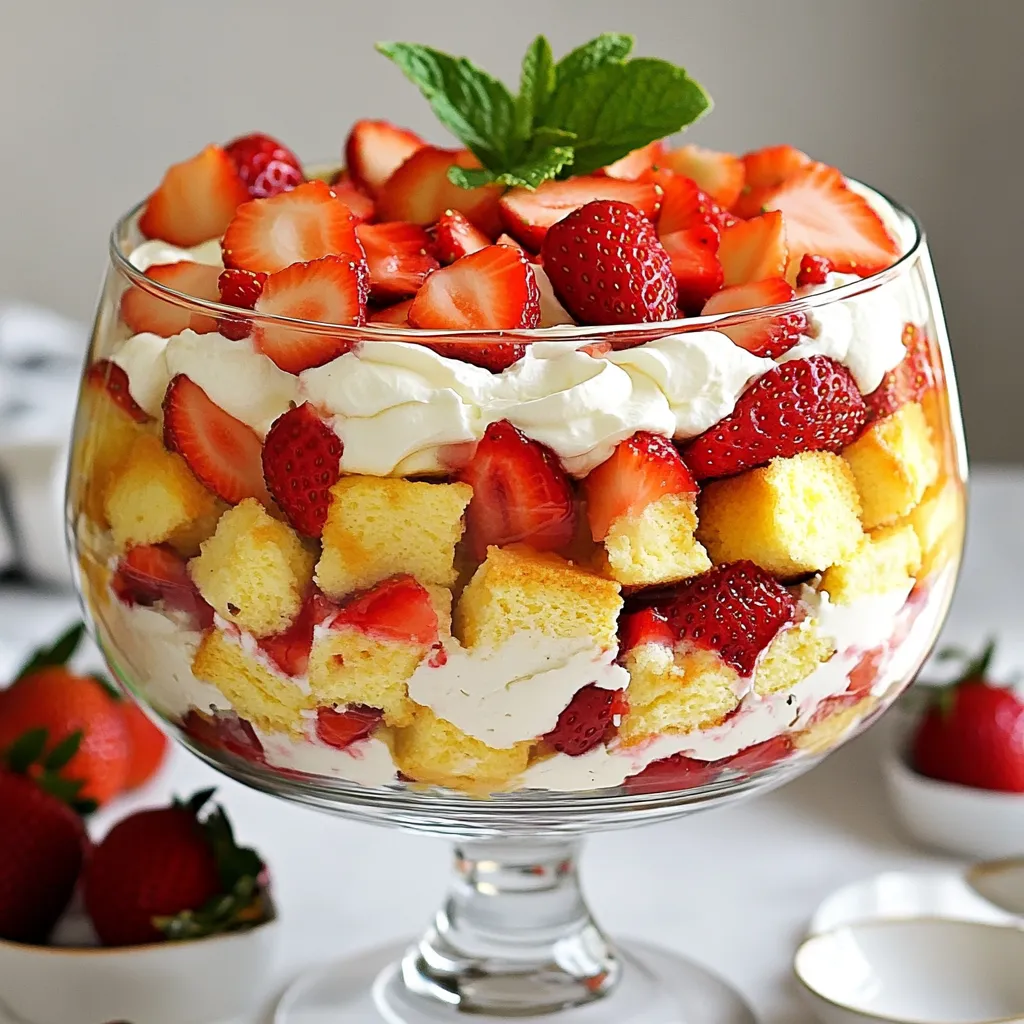 Strawberry Shortcake Trifle Delightful Layered Treat