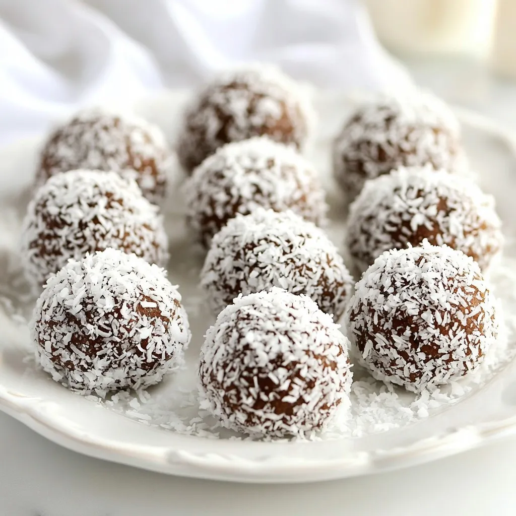 Chocolate Coconut Snowball Cookies Delightful Treat