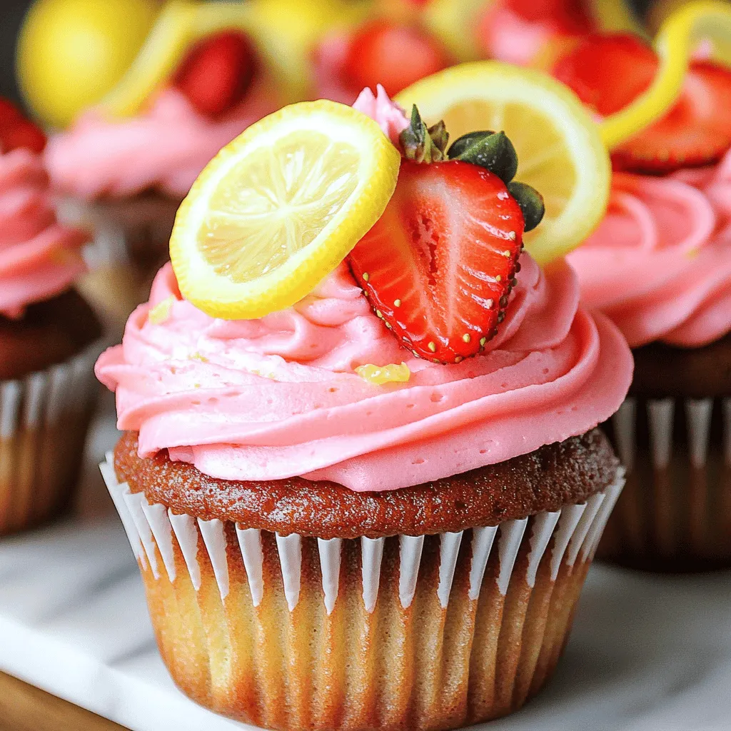 Strawberry Lemonade Cupcakes Tasty and Refreshing Treat