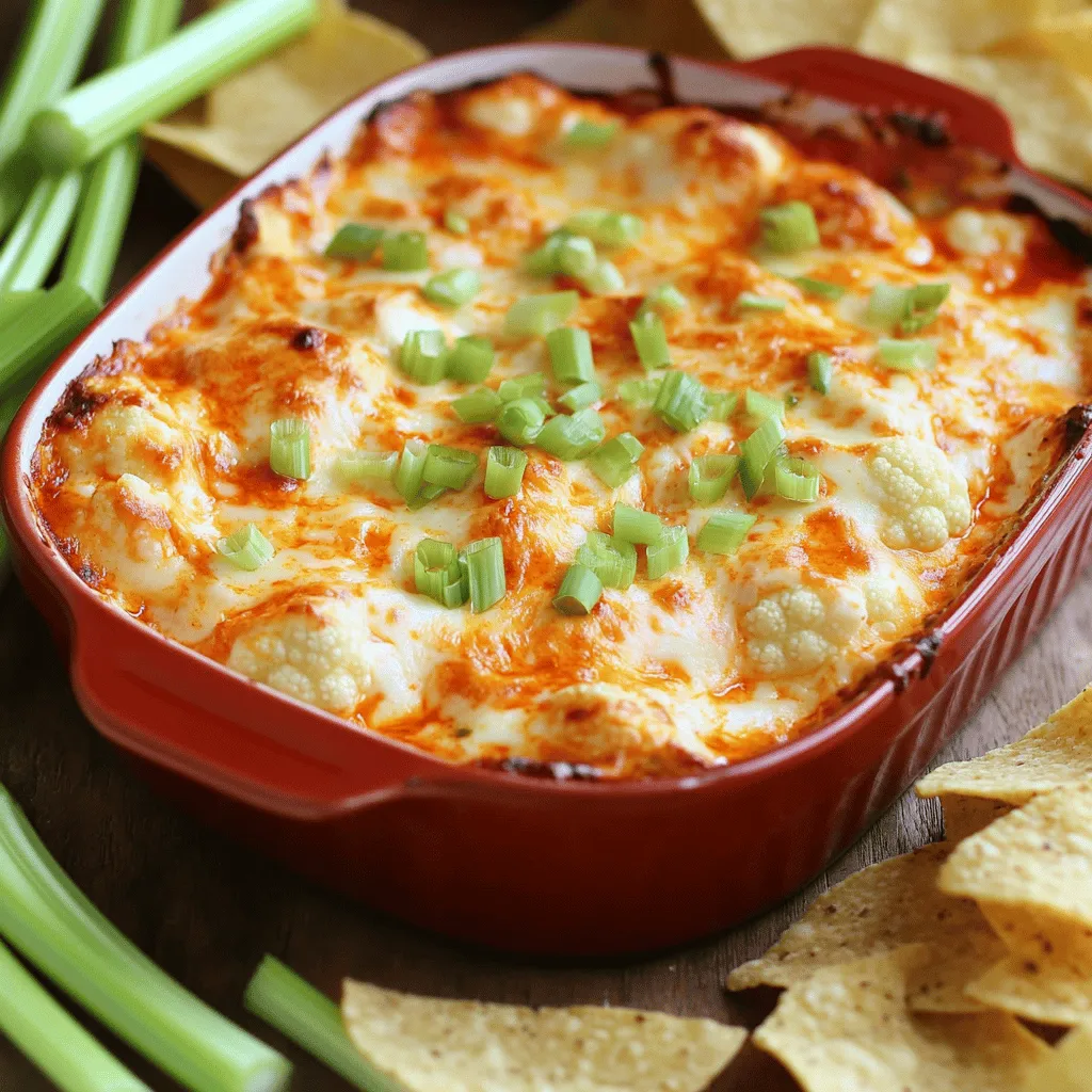 Cauliflower Buffalo Dip Flavorful and Simple Snack