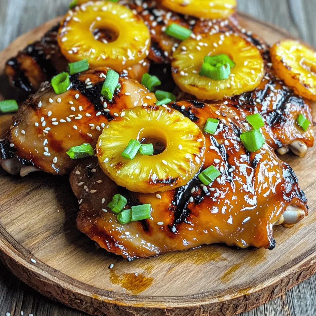 53. Grilled Pineapple Teriyaki Chicken Flavorful Dish