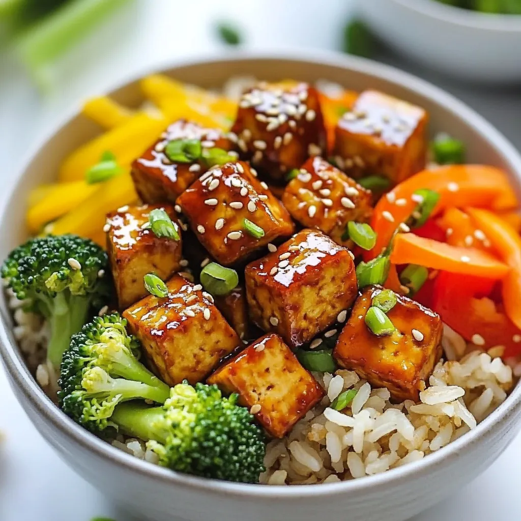 Teriyaki Tofu Rice Bowls Flavorful and Quick Meal