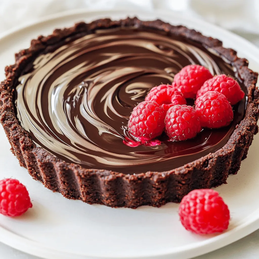 No Bake Raspberry Chocolate Tart Rich and Decadent Treat