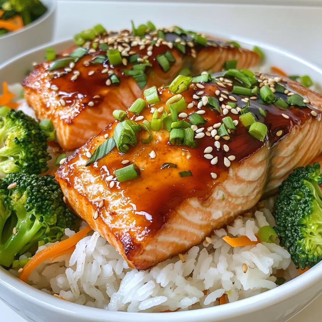 Teriyaki Salmon Rice Bowls Healthy and Flavorful Dish
