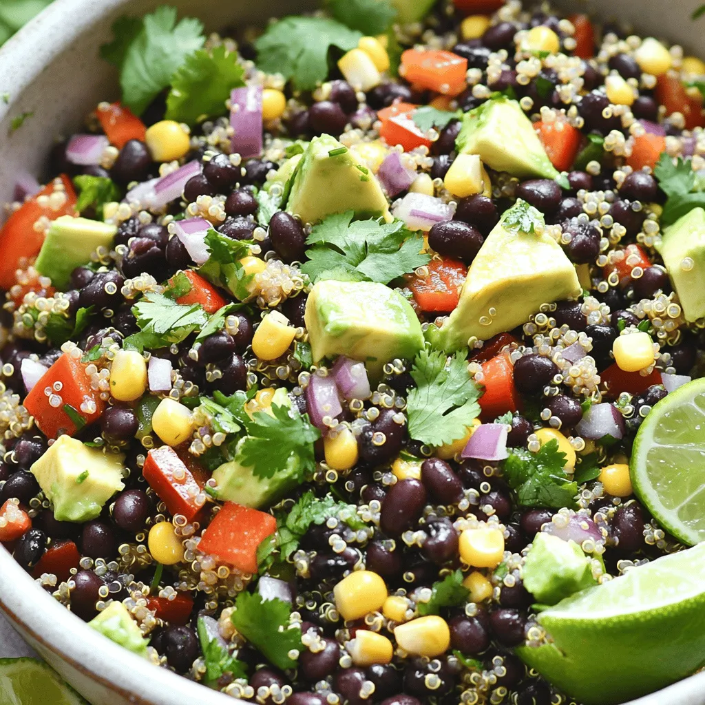Zesty Quinoa Black Bean Salad Fresh and Flavorful Dish