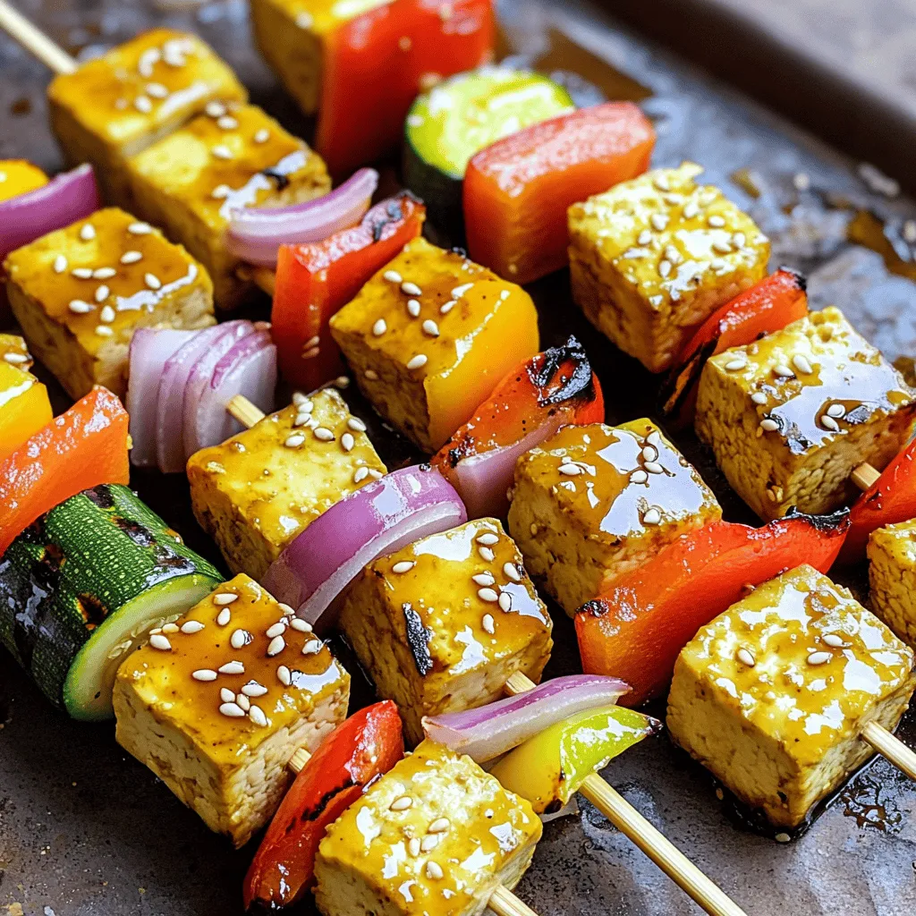 26. Teriyaki Grilled Tofu Skewers Tasty and Healthy Meal