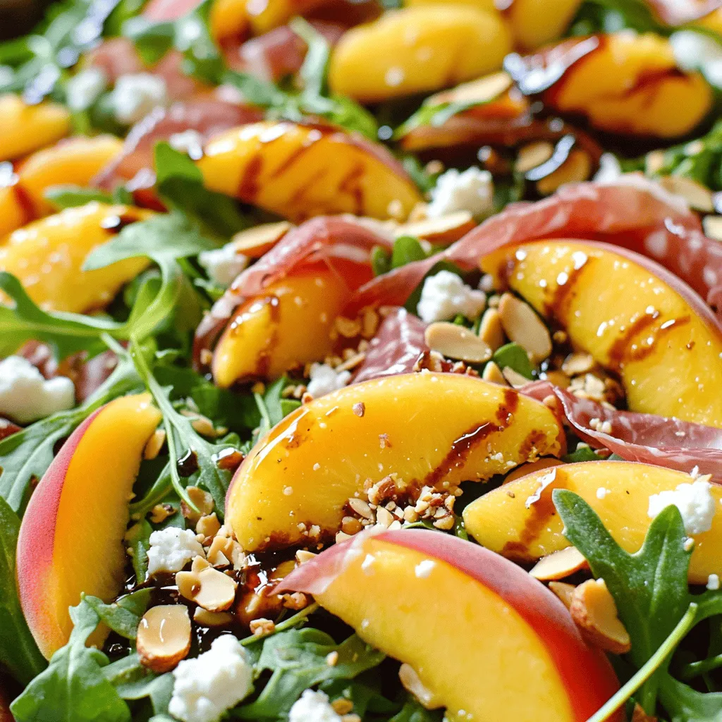 Peach and Prosciutto Salad Fresh and Flavorful Dish