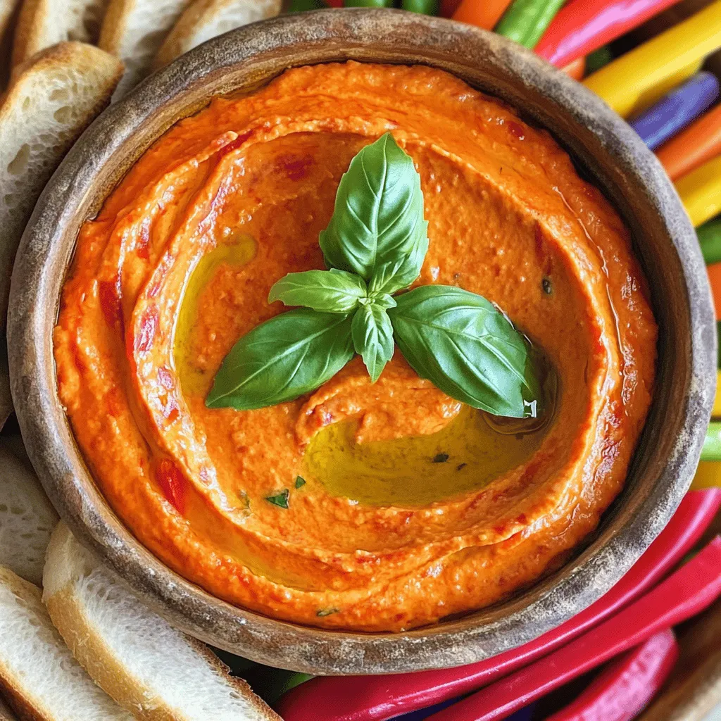 Roasted Red Pepper Goat Cheese Dip Flavorful Delight
