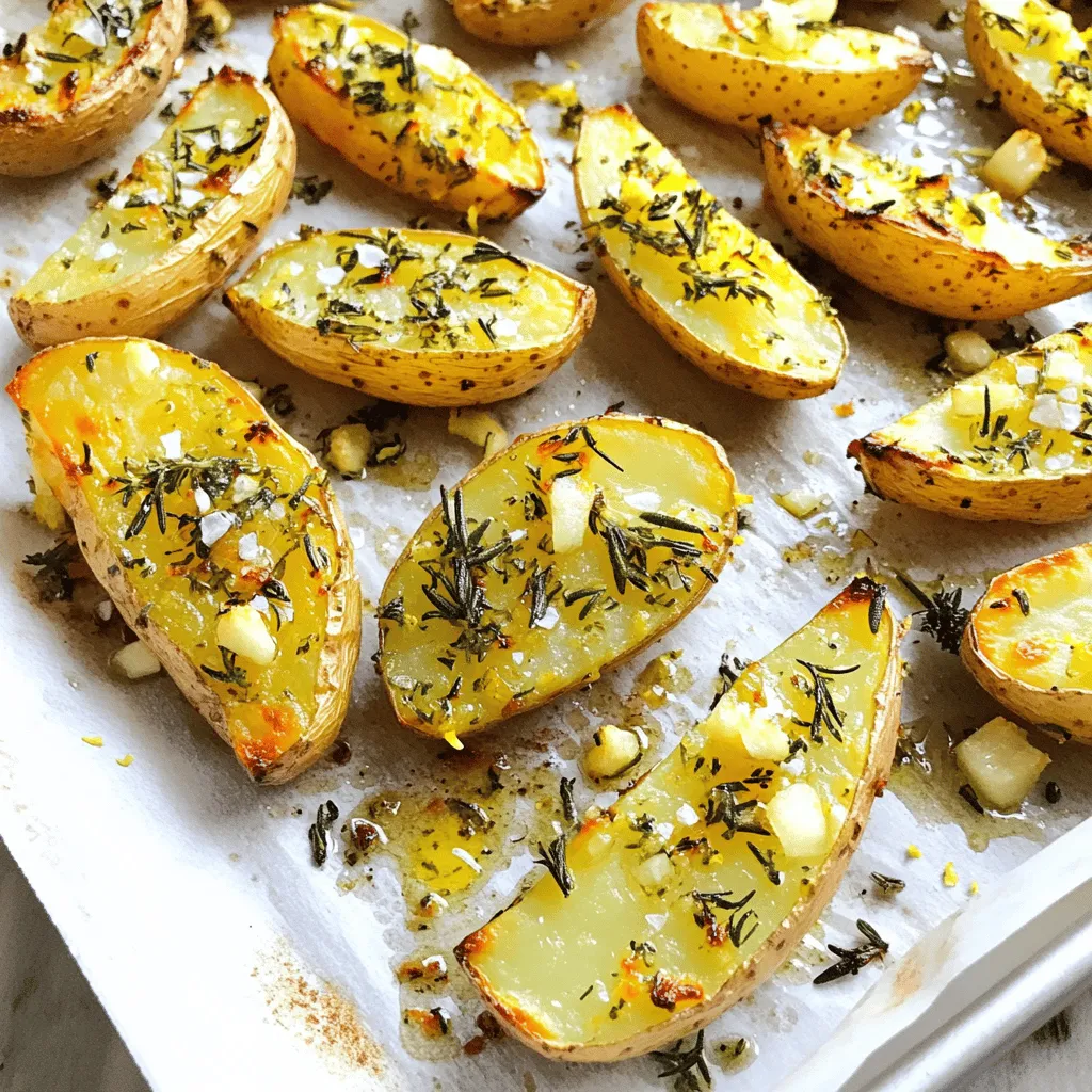 Garlic Herb Roasted Fingerling Potatoes Savory Delight