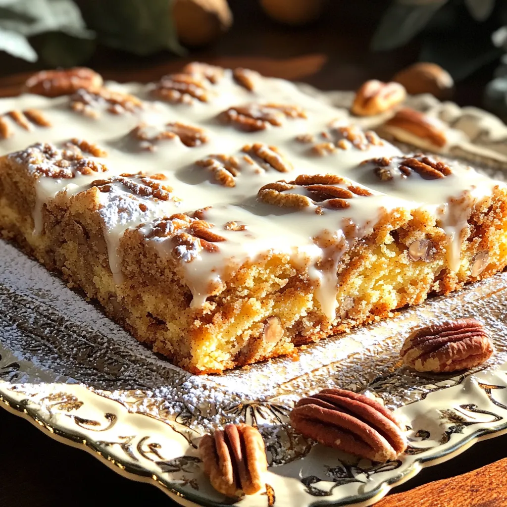 Bakery-Style Cinnamon Pecan Coffee Cake Delight