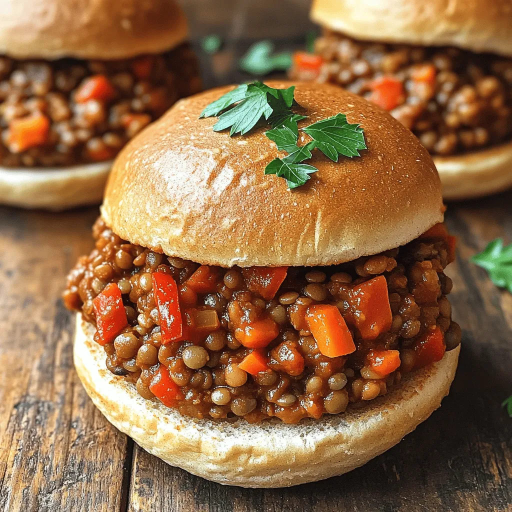 Vegan Lentil Sloppy Joes Flavorful and Easy Meal