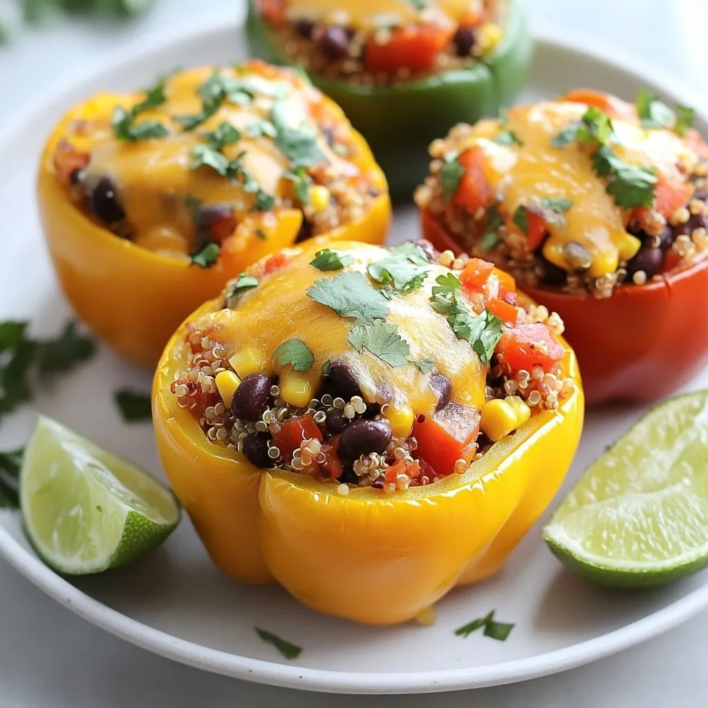 Tex-Mex Quinoa Stuffed Peppers Flavorful and Easy Dish