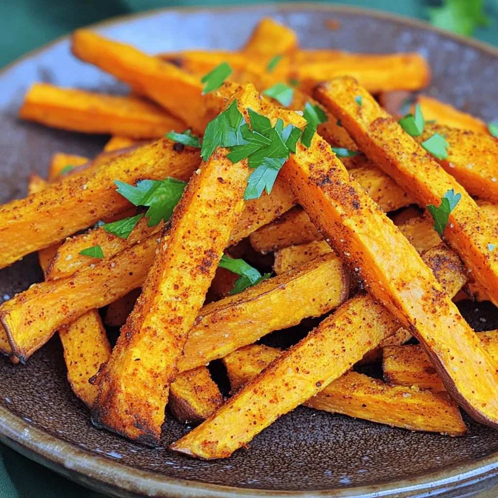 Air Fryer Spicy Sweet Potato Fries Crunchy Delight