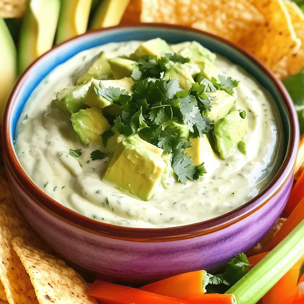 Avocado Lime Ranch Dip Flavorful and Easy Recipe