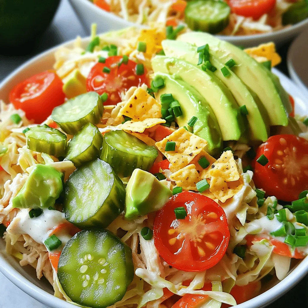 Pickle Ranch Chicken Slaw Bowls Flavorful and Fresh Dish