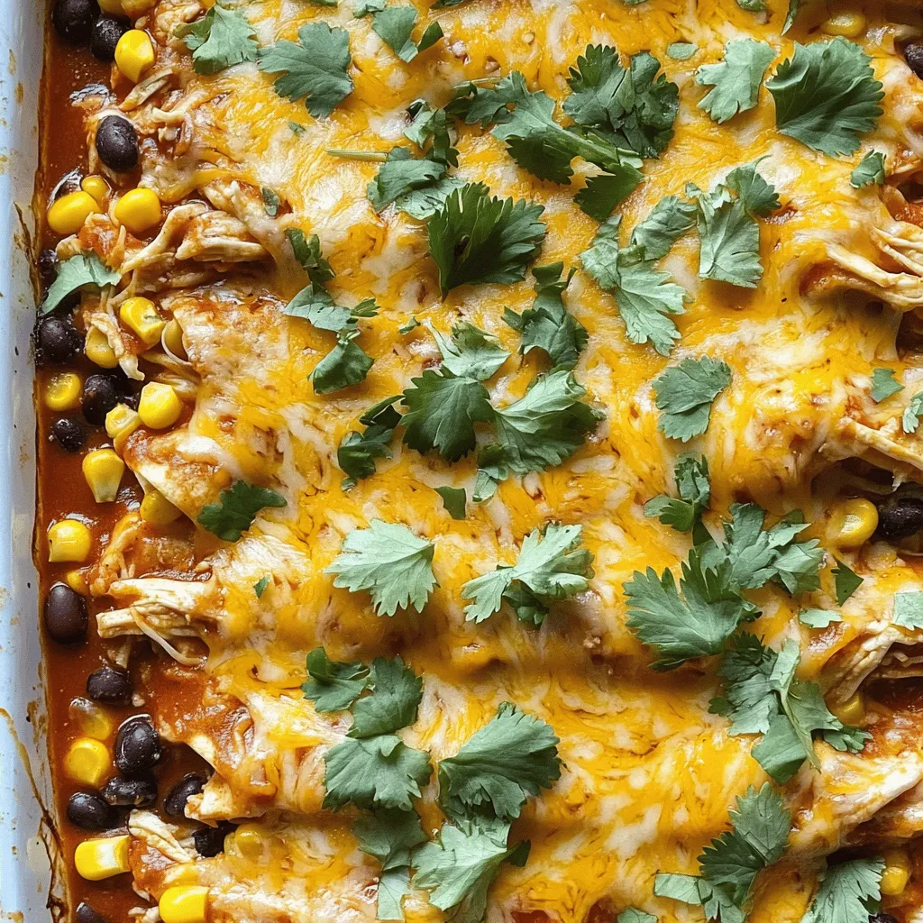 Easy Chicken Enchilada Casserole Flavorful Dish