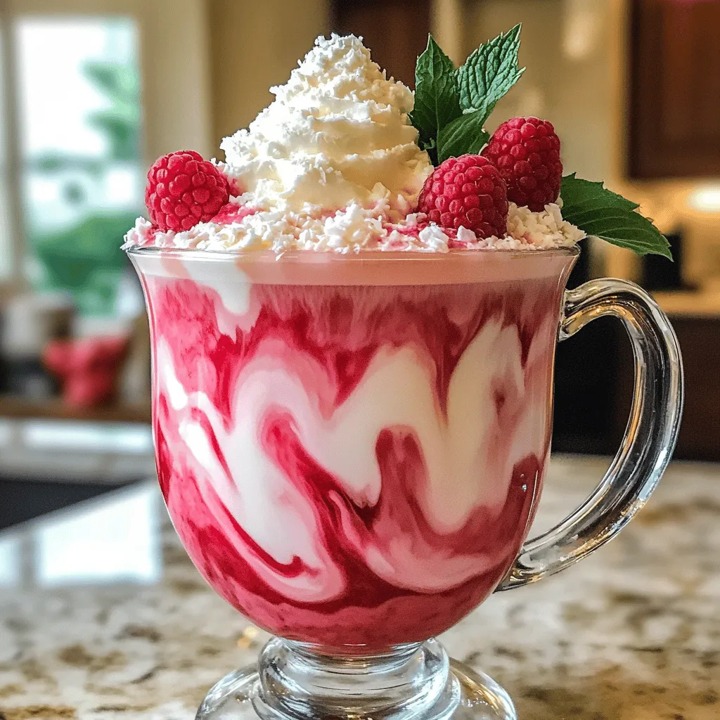 Raspberry Coconut Latte Rich and Flavorful Treat