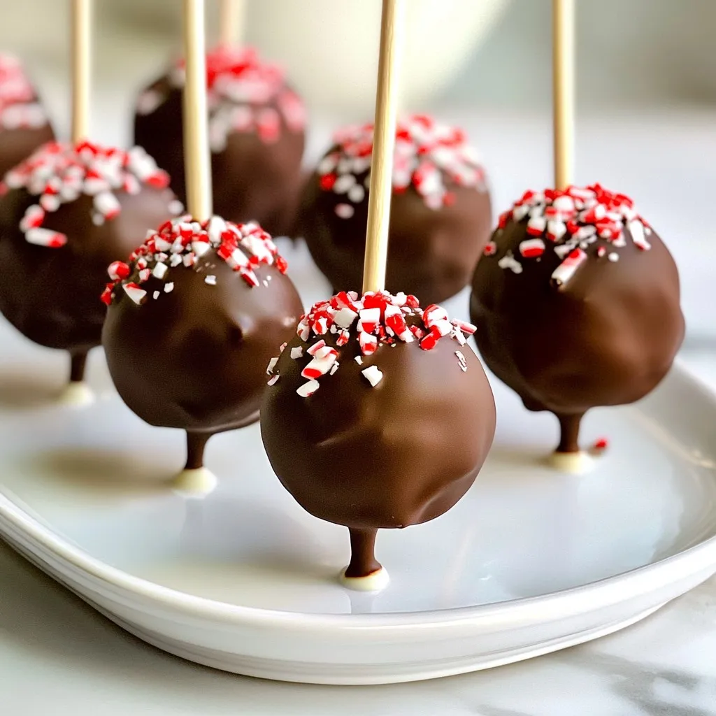 Peppermint Chocolate Cake Pops Delicious Holiday Treat