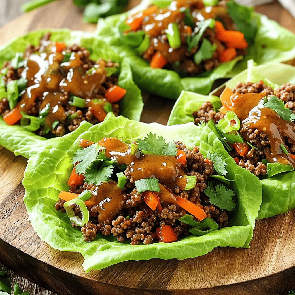 Minute Ginger Garlic Beef Lettuce Wraps Easy Recipe