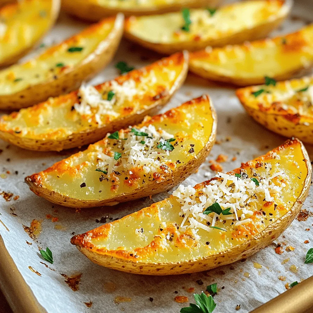 Garlic Parmesan Potato Wedges Crispy and Flavorful Treat