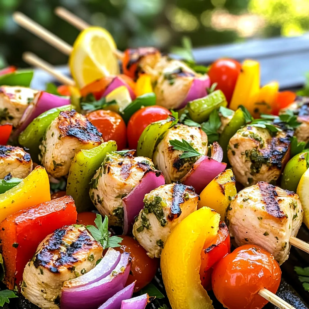 Lemon Herb Grilled Chicken Kabobs Flavorful Delight