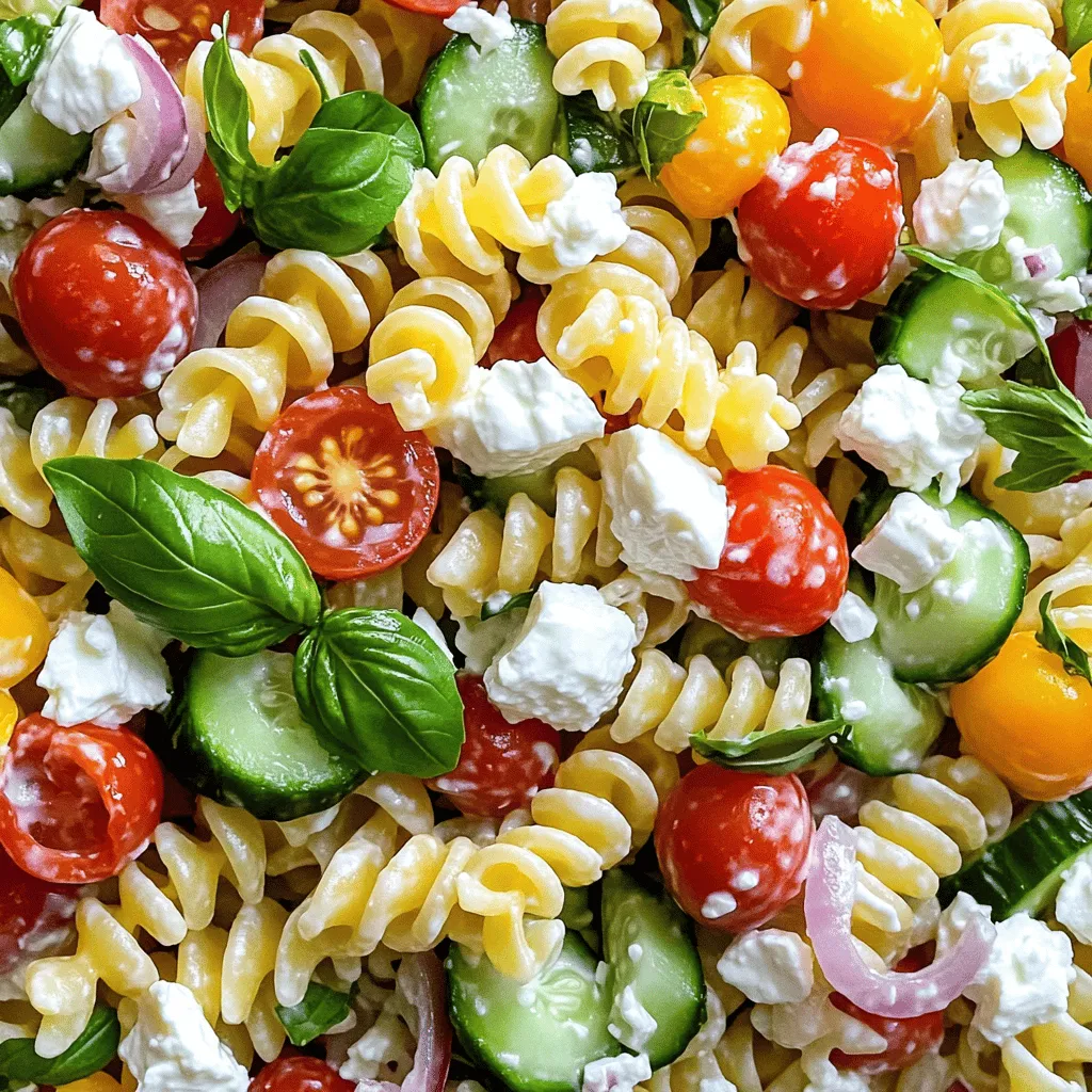 Creamy Feta Pasta Salad Simply Delicious and Fresh