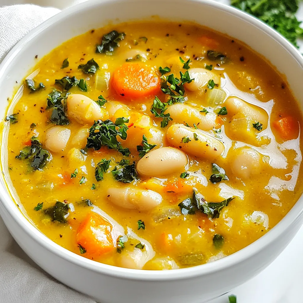 Creamy Garlic White Bean Stew Hearty and Comforting Dish