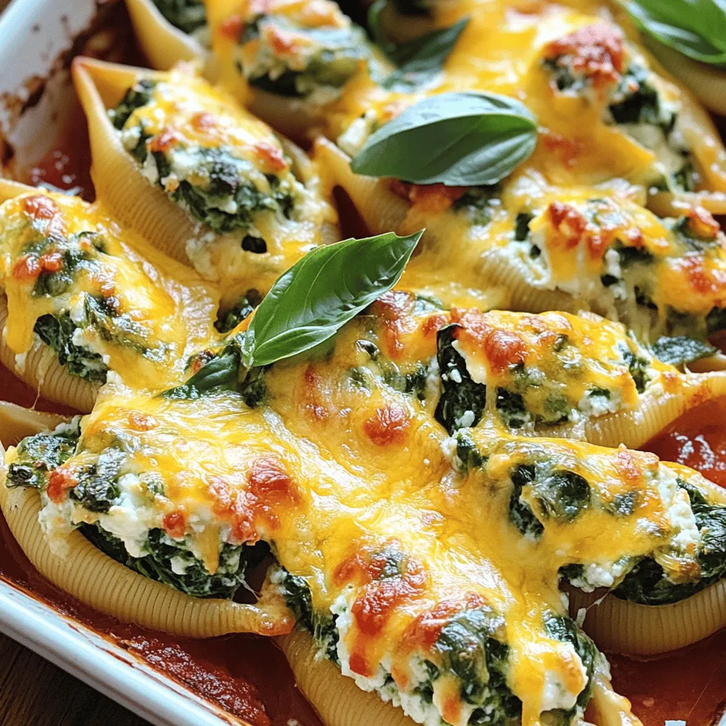 Savory Spinach Ricotta Stuffed Shells Easy Recipe