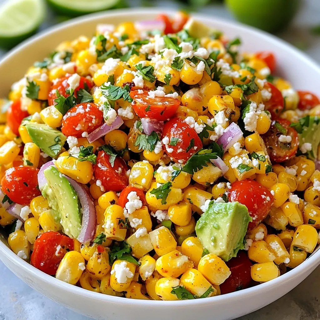 Mexican Street Corn Salad Fresh and Flavorful Dish