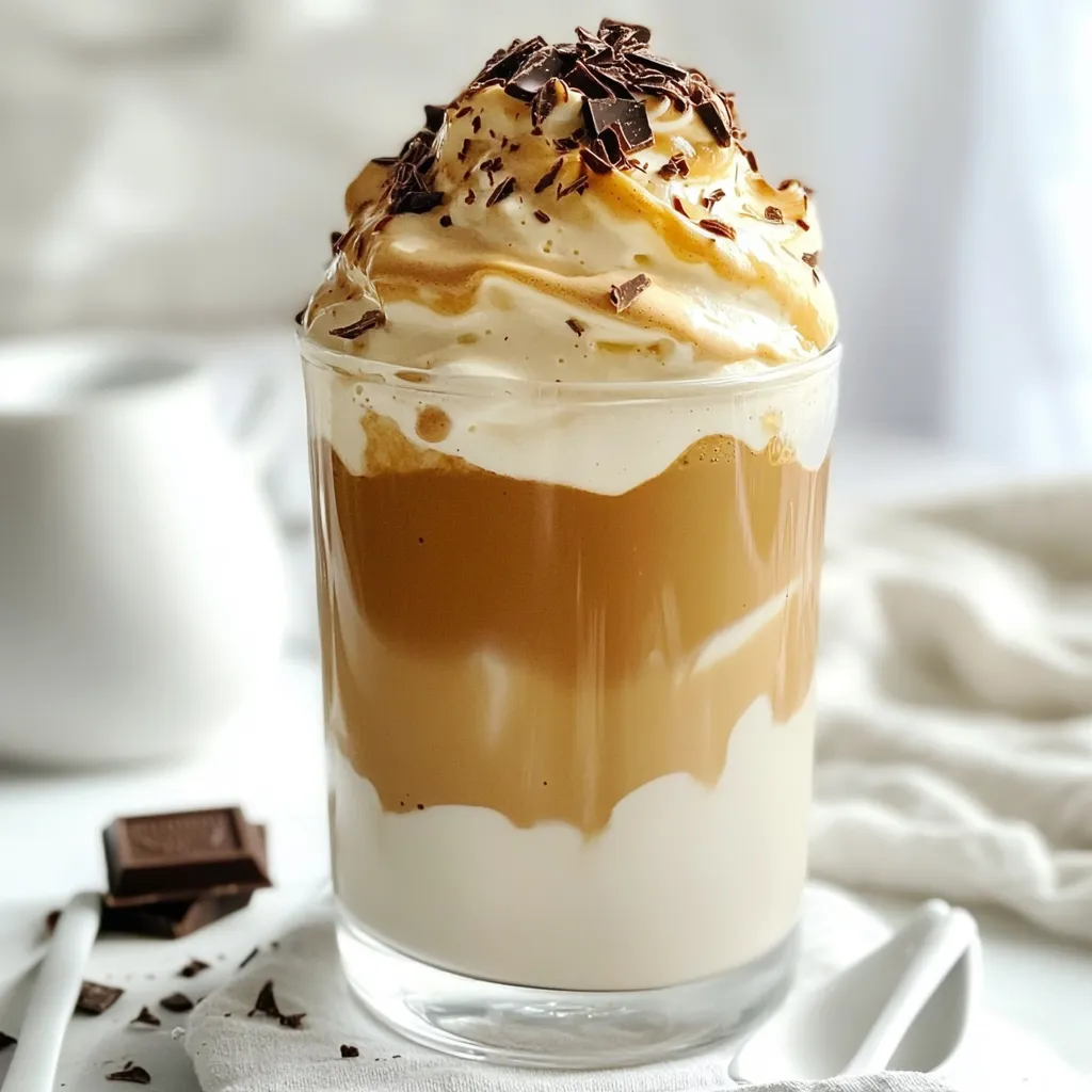 Mocha Dalgona Whipped Coffee Rich and Creamy Treat