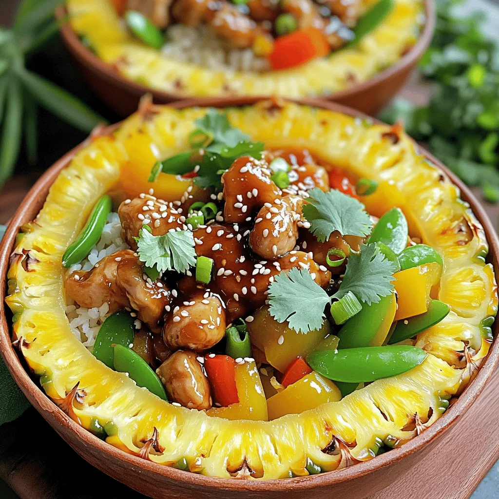 Teriyaki Chicken Pineapple Bowls Flavorful and Easy Meal