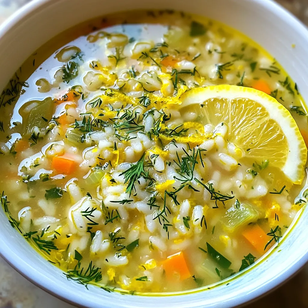 Greek Lemon Rice Soup Simple and Comforting Recipe