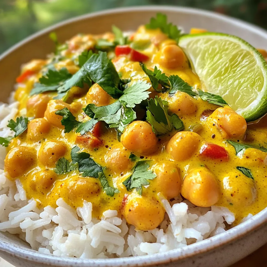 Coconut Curry Chickpeas Savory and Comforting Meal