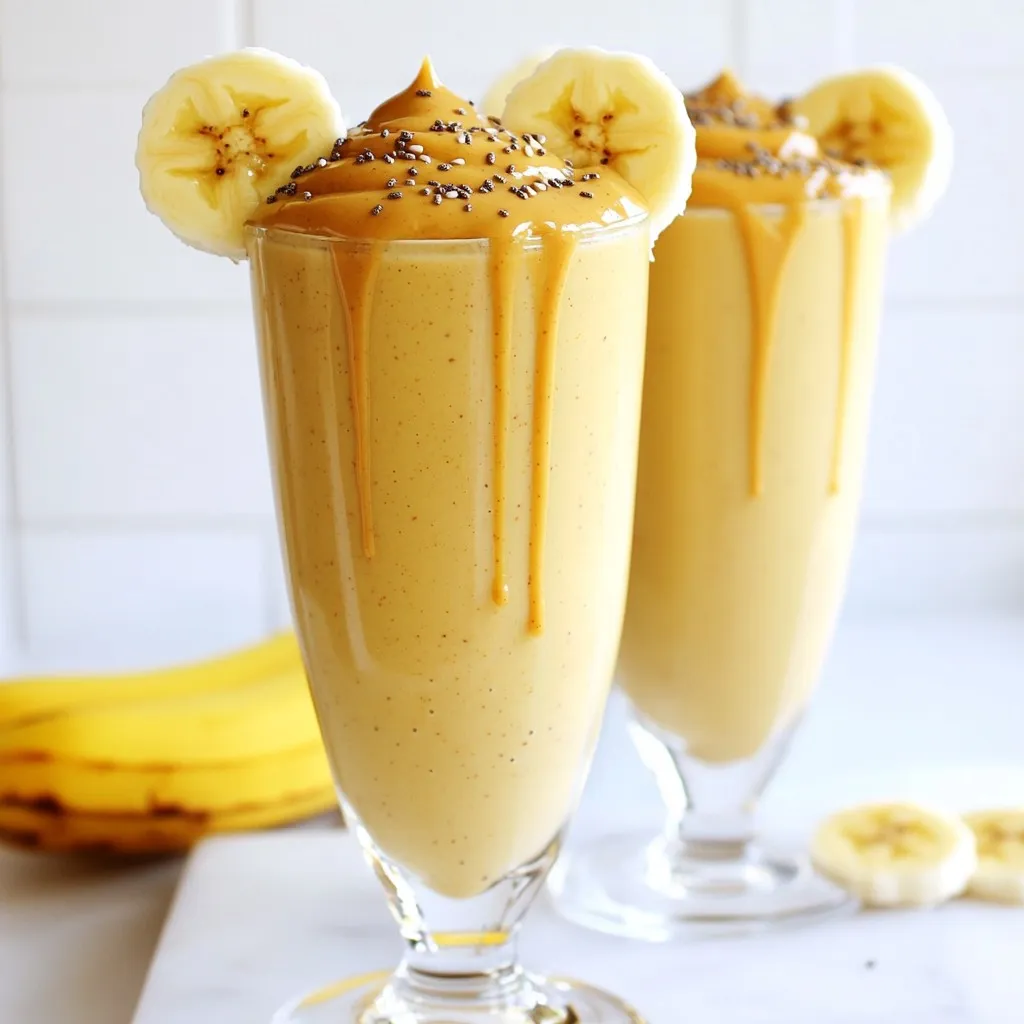 Peanut Butter Banana Smoothie Simple and Healthy Drink