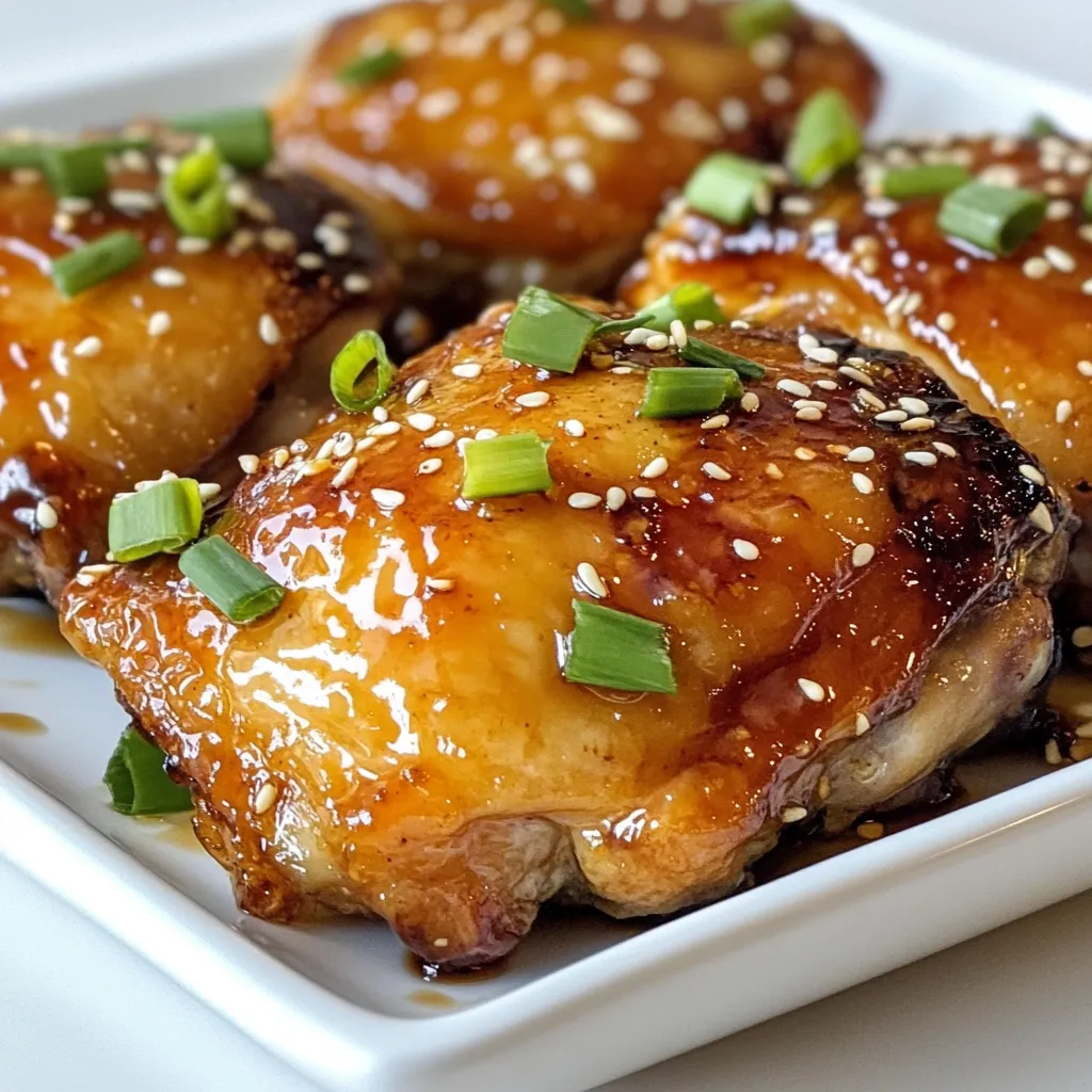 Maple Soy Glazed Chicken Thighs Savory and Simple Meal