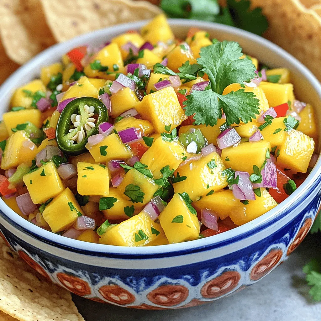 Sweet and Spicy Mango Salsa Flavorful Fresh Treat