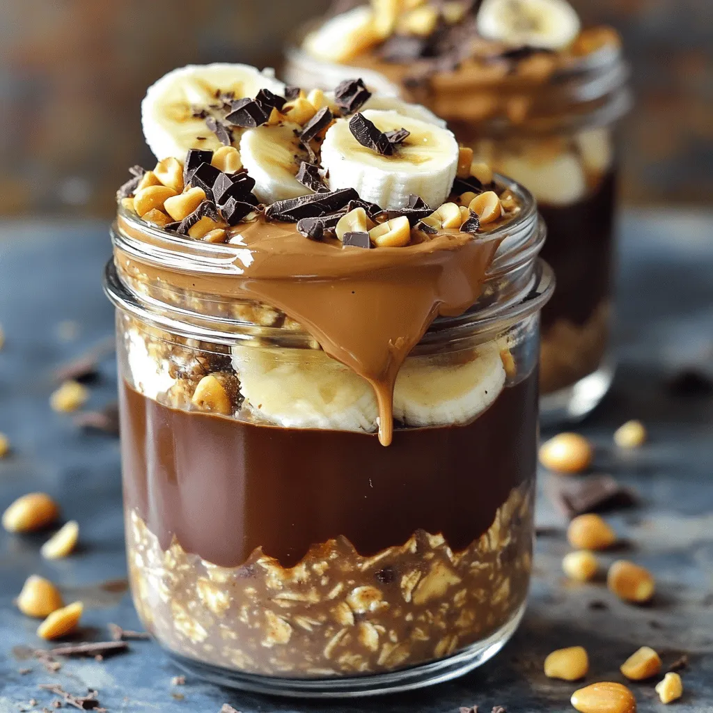 Peanut Butter Chocolate Overnight Oats Easy Recipe