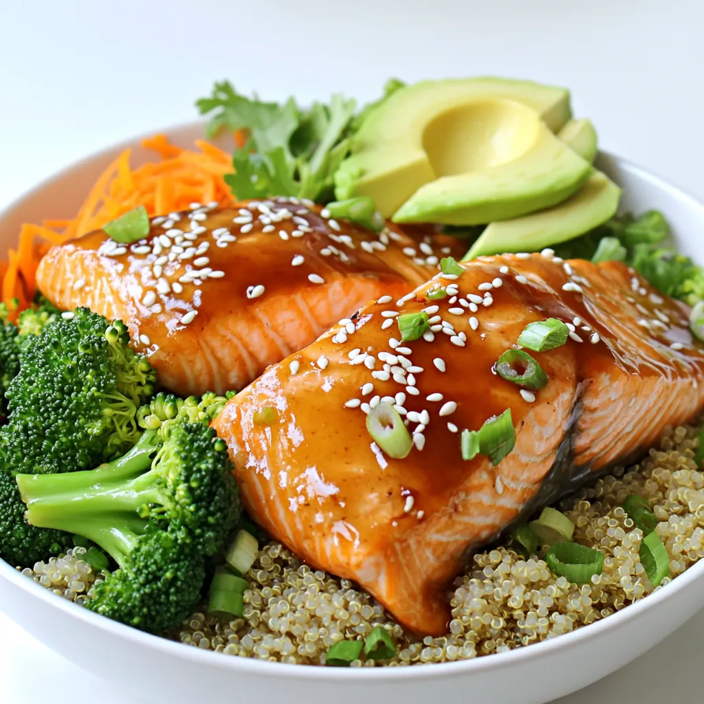 Honey Garlic Salmon Bowls Quick and Easy Recipe