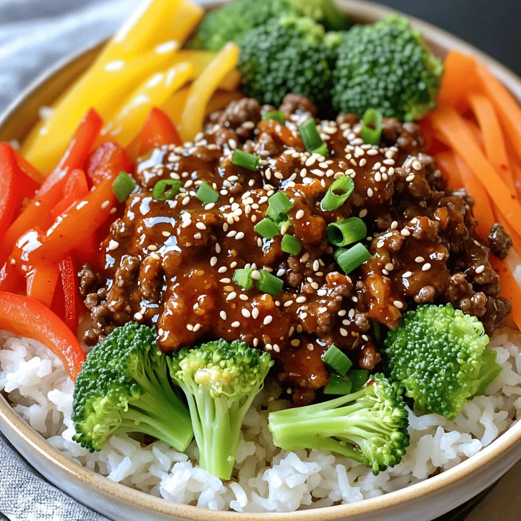 Spicy Korean Beef Bowls Flavorful Comfort Food Delight