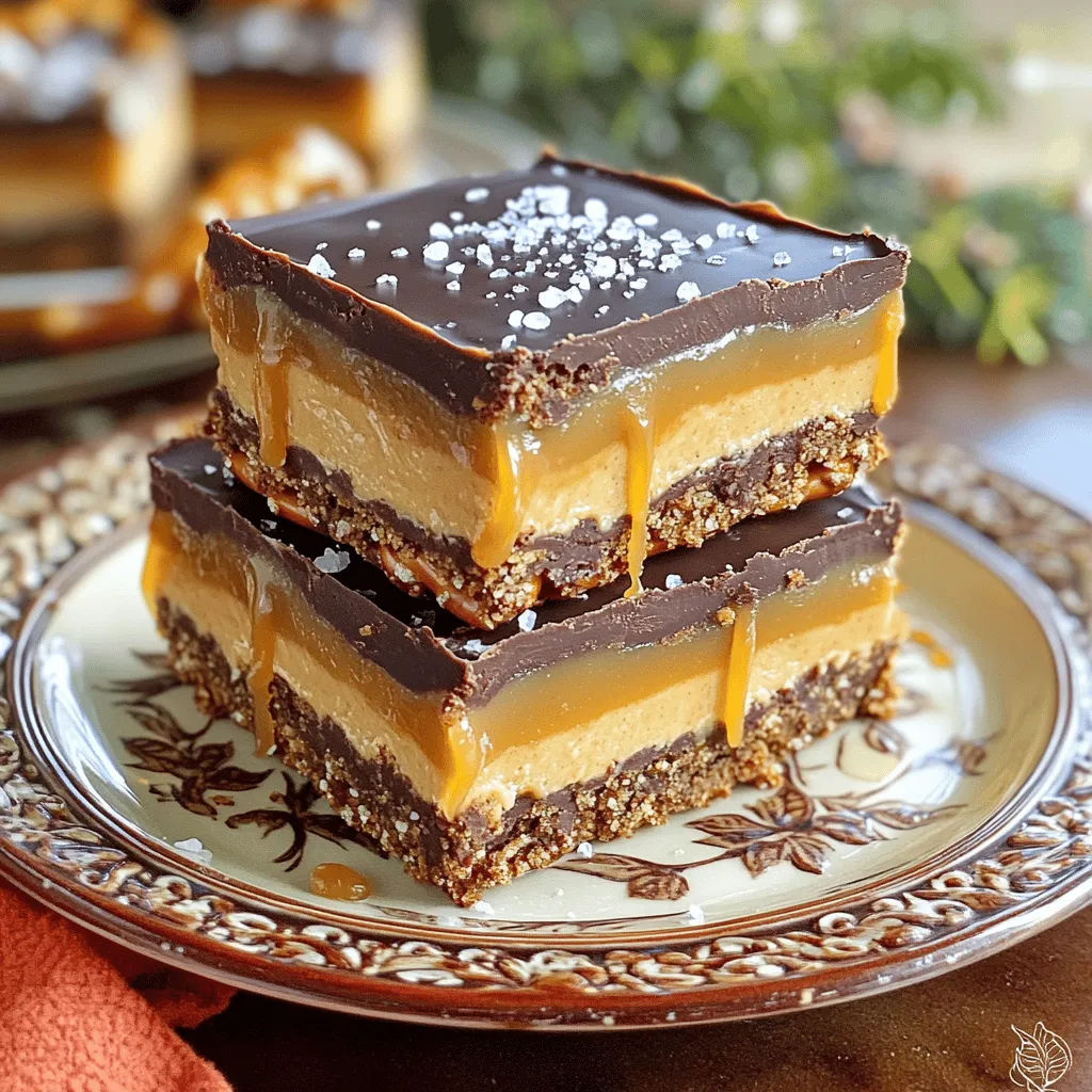 No-Bake Salted Caramel Pretzel Bars Delightful Treat